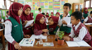 Siswa belajar berkolaborasi dan berpikir kritis memecahkan masalah, ciri khas Deep Learning