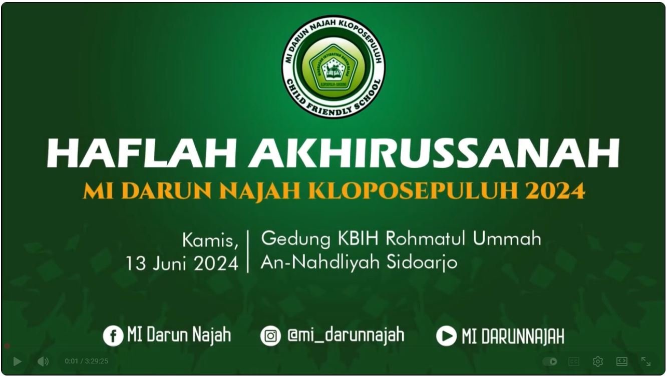 ✨ Haflah Akhirussanah MI Darun Najah Kloposepuluh 2023/2024